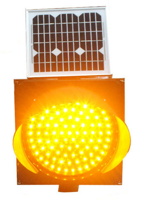 Κίτρινος ηλεκτρικός ηλιακός φακός αντι υψηλής θερμοκρασίας 300mm προειδοποίησης κυκλοφορίας για την οδική ασφάλεια