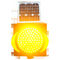 Κίτρινο υψηλό πλαστικό φωτεινών σηματοδοτών φωτεινότητας 12V 7AH ηλιακό τροφοδοτημένο