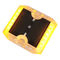 Κίτρινο αντι UV τετράγωνο οδικών δεικτών PC IP68 αδιάβροχο αντανακλαστικό